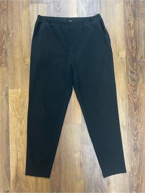 L.L.Bean black everyday straight leg jersey lounge pants Size Large